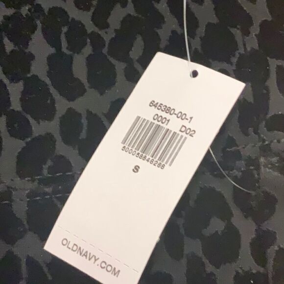 NWT Old Navy Black High-Waisted Stevie Leopard-Print Pants Small - Picture 9 of 15